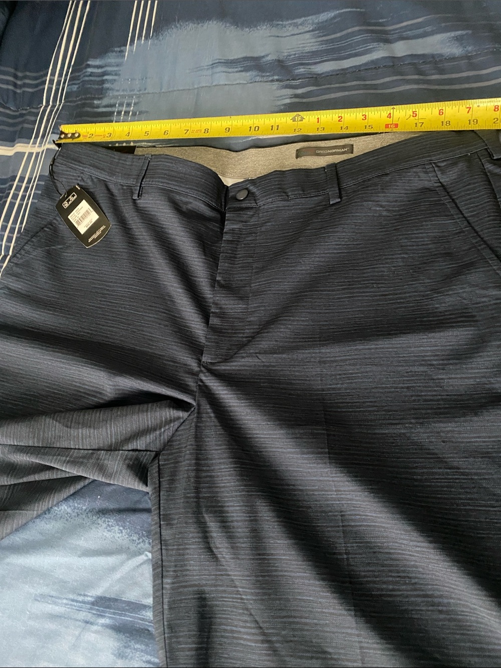Greg Norman Collection Blue Performance Golf Shorts - Picture 8 of 9